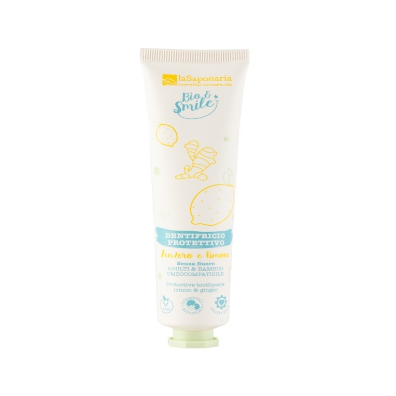Dentifricio senza fluoro omeocompatibile
