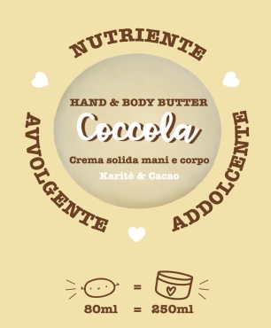 Caratteristiche crema solida Coccola: nutriente, addolcente e avvolgente