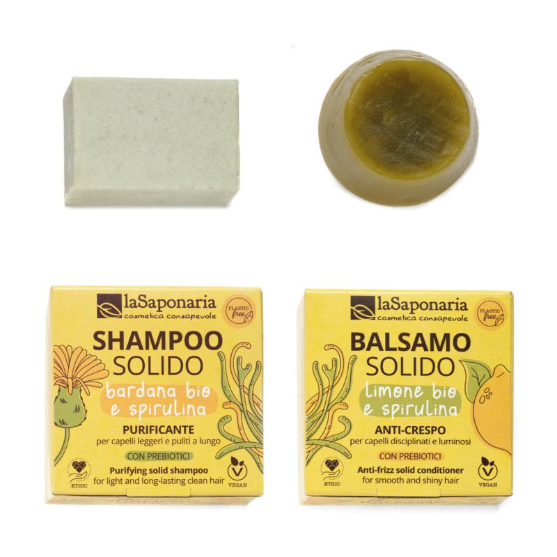 Capelli grassi - Kit Shampoo e balsamo solido