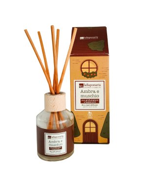 Eco profumatore a bastoncini - Ambra e muschio