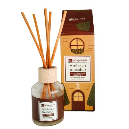 Eco profumatore a bastoncini - Ambra e muschio
