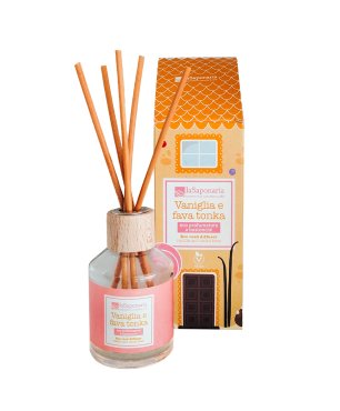 Eco profumatore a bastoncini - Vaniglia e Fava Tonka